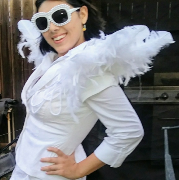 elton john feather jacket